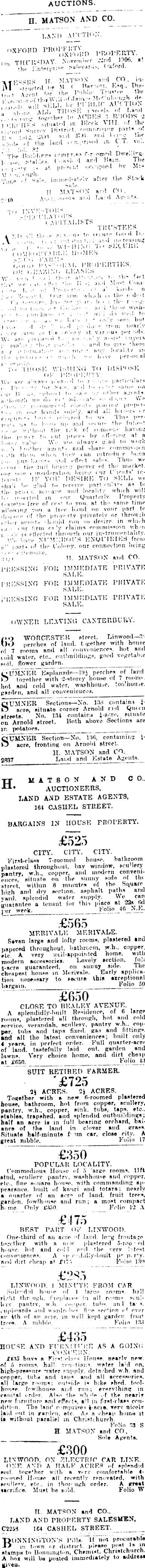 Papers Past Newspapers Press 7 November 1906 Page 12 Advertisements Column 1