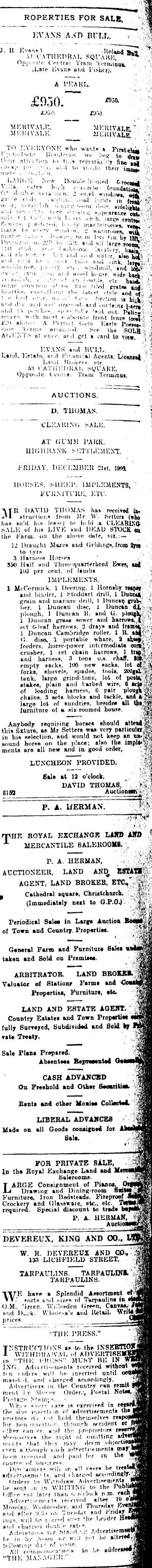 Papers Past Newspapers Press 15 December 1906 Page 16 Advertisements Column 8