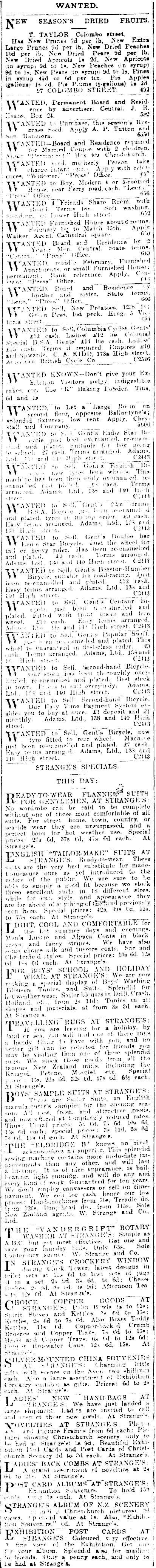 Papers Past Newspapers Press 12 January 1907 Page 13 Advertisements Column 4