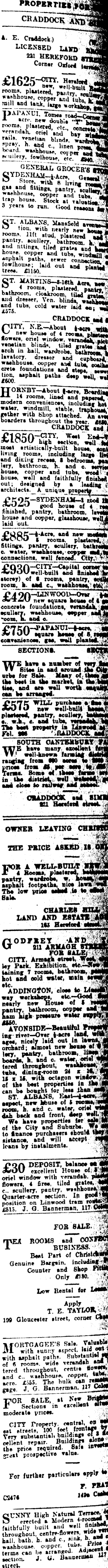 Papers Past Newspapers Press 26 January 1907 Page 14 Advertisements Column 8