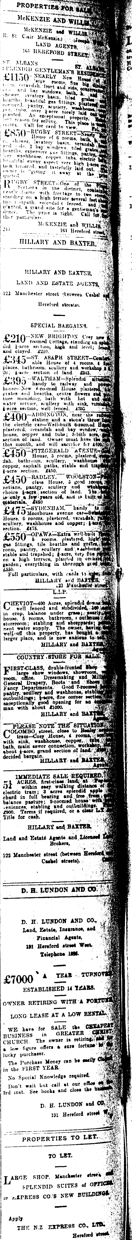 Papers Past Newspapers Press 14 February 1907 Page 12 Advertisements Column 7