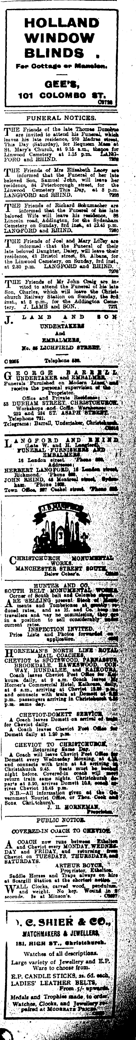 Papers Past Newspapers Press 2 November 1907 Page 13 Advertisements Column 8