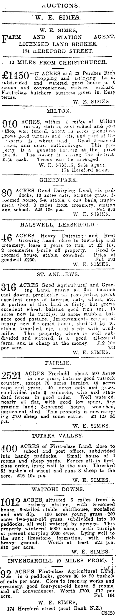 Papers Past Newspapers Press 8 August 1908 Page 15 Advertisements Column 3