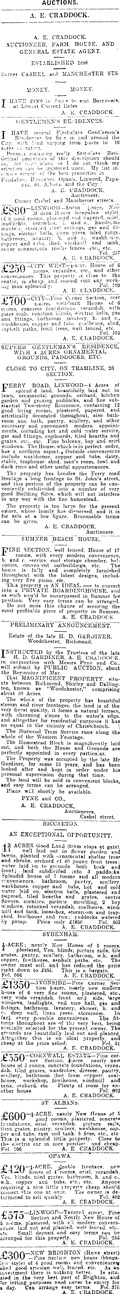 Papers Past Newspapers Press 24 April 1909 Page 15 Advertisements Column 4