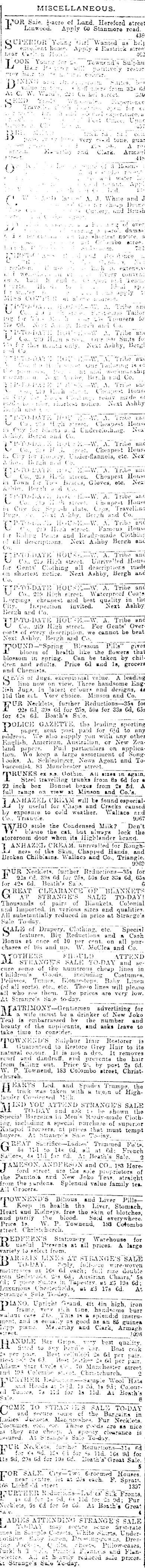 Papers Past Newspapers Press August 1903 Page 3 Advertisements Column 3