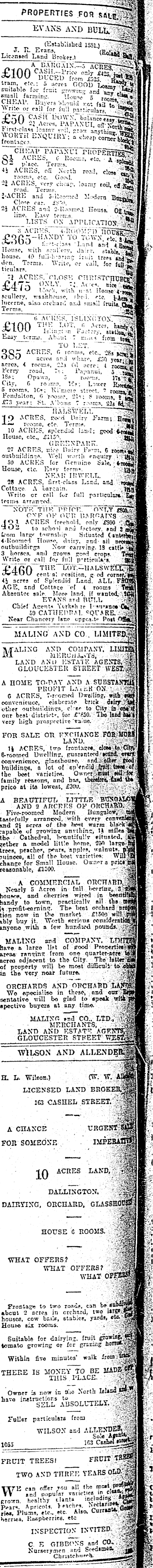 Papers Past Newspapers Press 7 September 1914 Page 12 Advertisements Column 3