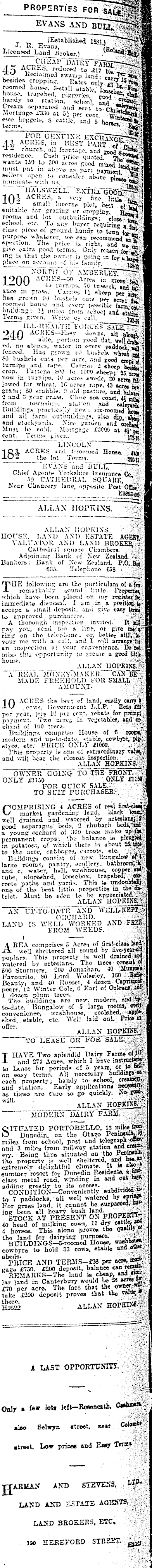 Papers Past Newspapers Press 6 May 1915 Page 12 Advertisements Column 8