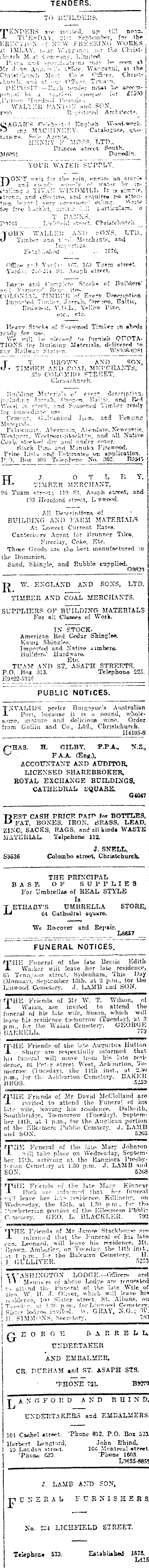 Papers Past Newspapers Press 13 September 1915 Page 11 Advertisements Column 4