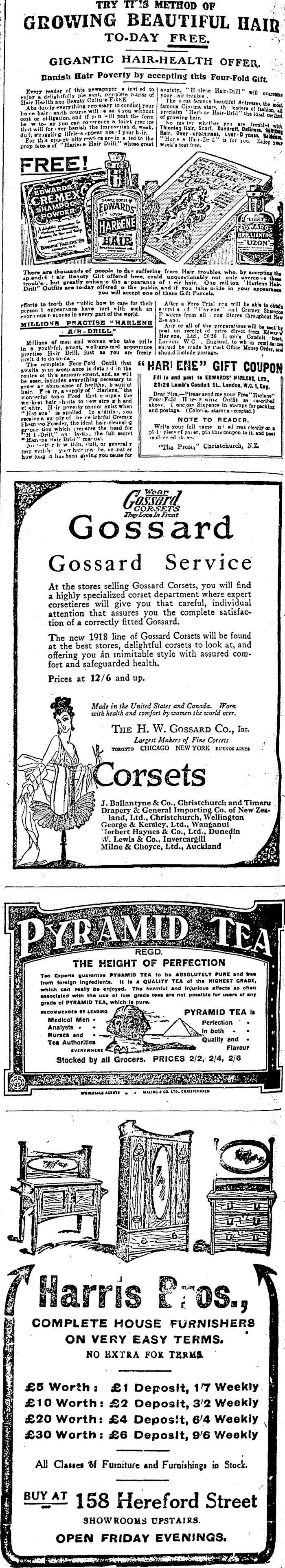 Papers Past Newspapers Press 28 May 1918 Page 2 Advertisements Column 4