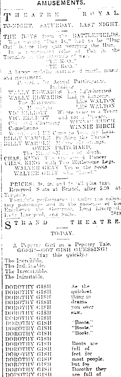 Papers Past Newspapers Press December 1919 Page 1 Advertisements Column 6