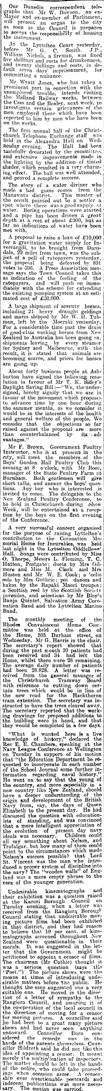 Papers Past | Newspapers | Press | 15 September 1911 | NEWS OF THE DAY.