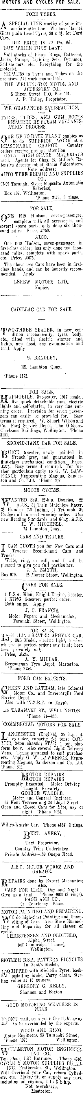 Papers Past Newspapers Dominion 7 November 1919 Page 9 Advertisements Column 5