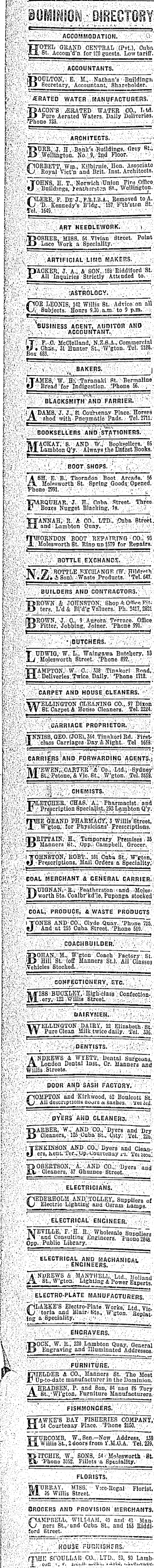 Papers Past Newspapers Dominion 10 February 1910 Page 2 Advertisements Column 1