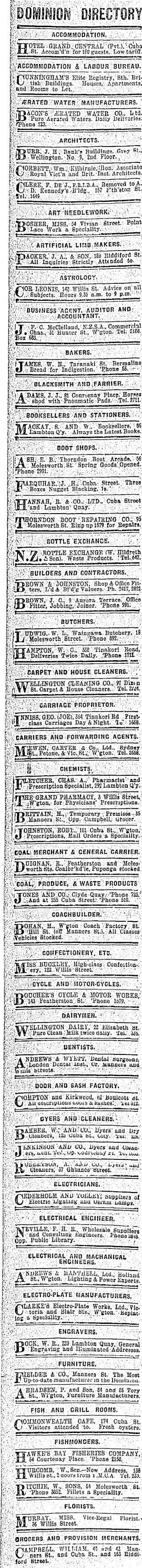 Papers Past Newspapers Dominion 17 February 1910 Page 2 Advertisements Column 1