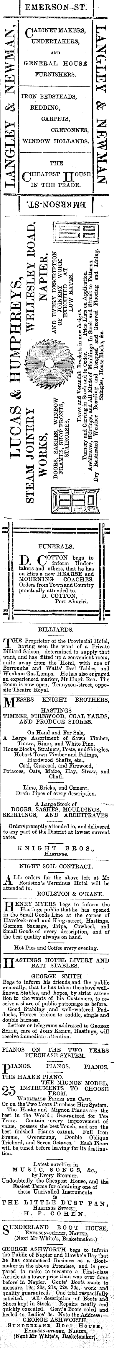 Papers Past Newspapers Daily Telegraph 13 April 16 Page 1 Advertisements Column 8