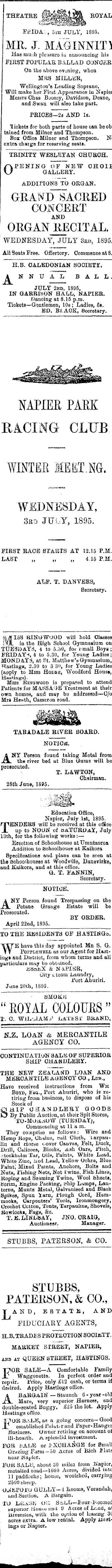 Papers Past Newspapers Daily Telegraph 1 July 15 Page 3 Advertisements Column 6