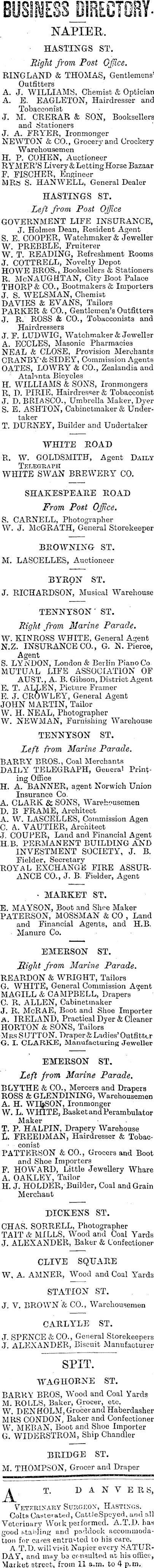 Papers Past Newspapers Daily Telegraph 19 February 1900 Page 7 Advertisements Column 3