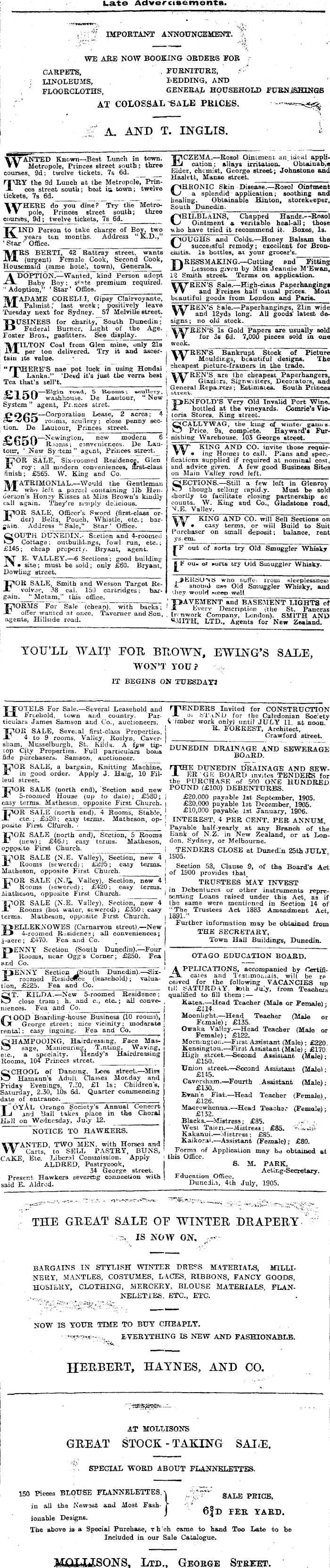 Papers Past Newspapers Evening Star 5 July 1905 Page 5
