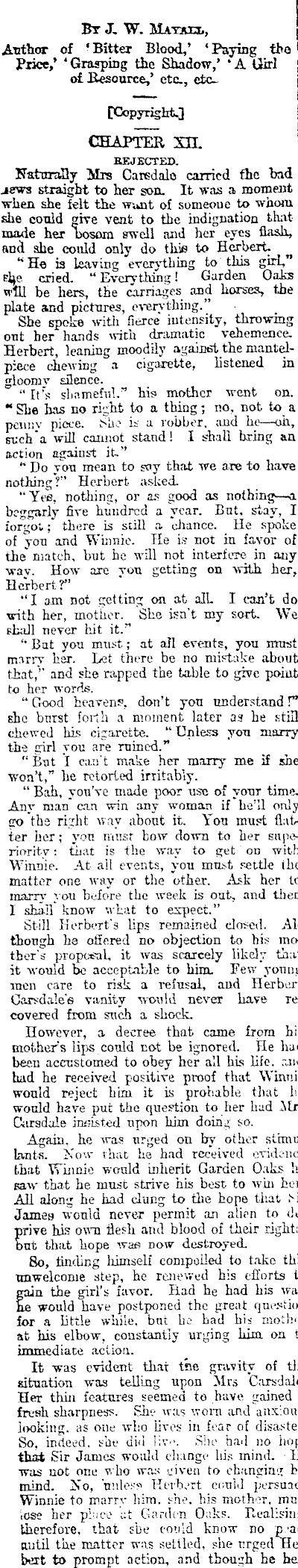 Papers Past Newspapers Evening Star 19 December 1903 The Hand Of The Oppressor