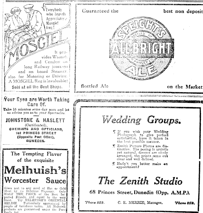 Papers Past Newspapers Evening Star 13 February 1915 Page 3 Advertisements Column 3