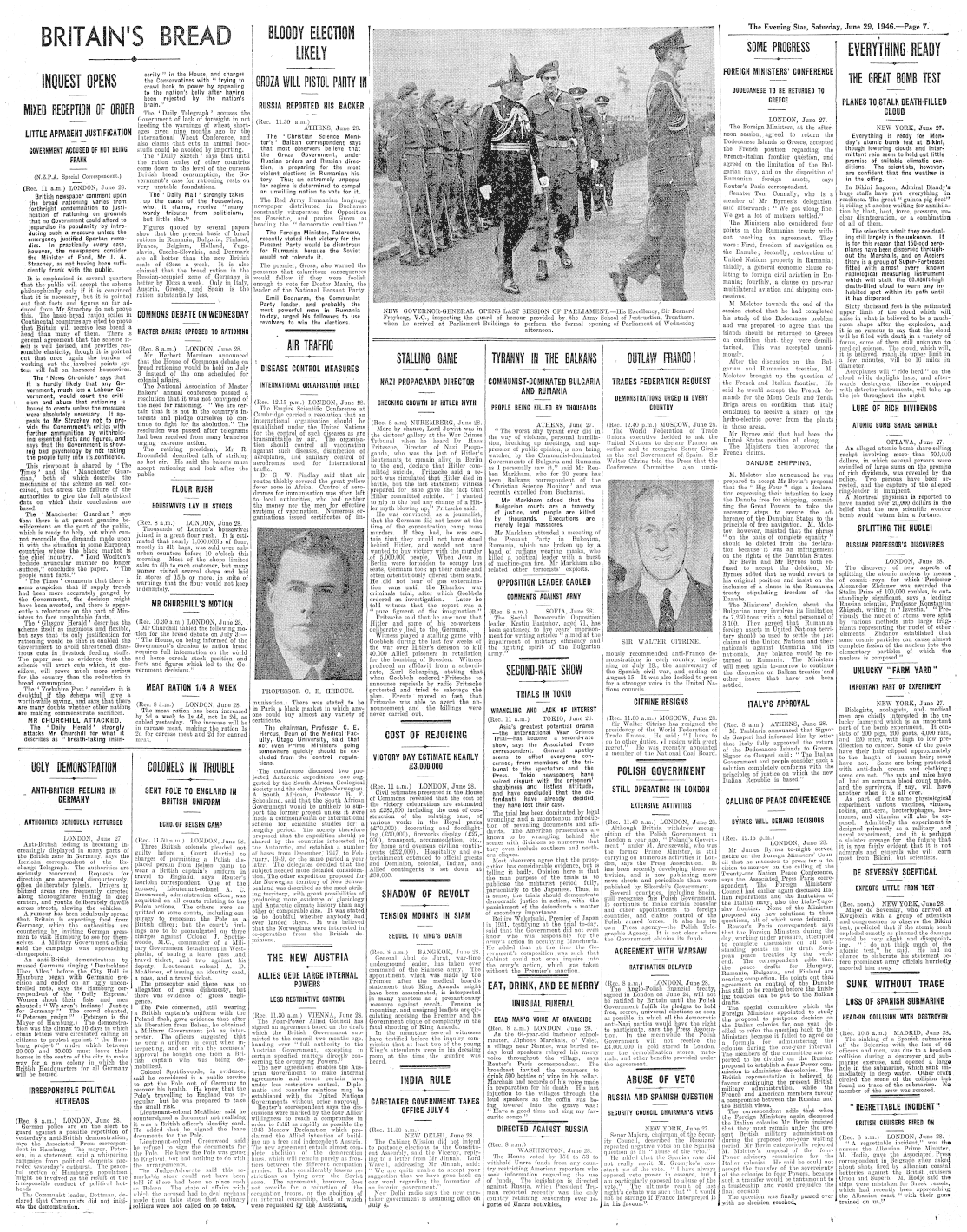 Papers Past Newspapers Evening Star 29 June 1946 Page 7   P29pZD1FU0QxOTQ2MDYyOS4xLjcmY29sb3Vycz0zMiZleHQ9Z2lmJndpZHRoPTExMTQ=