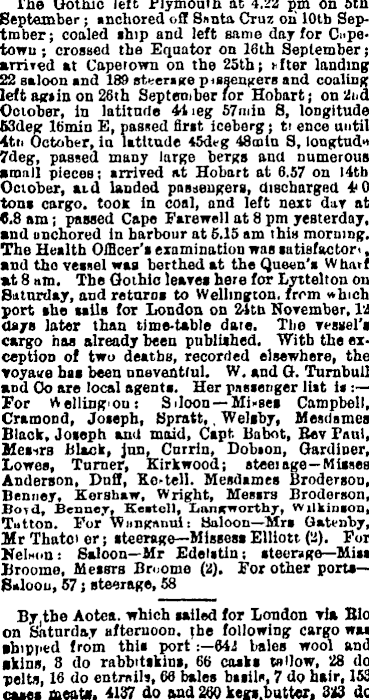 Papers Past | Newspapers | Evening Post | 19 October 1896 | GOTHIC ...