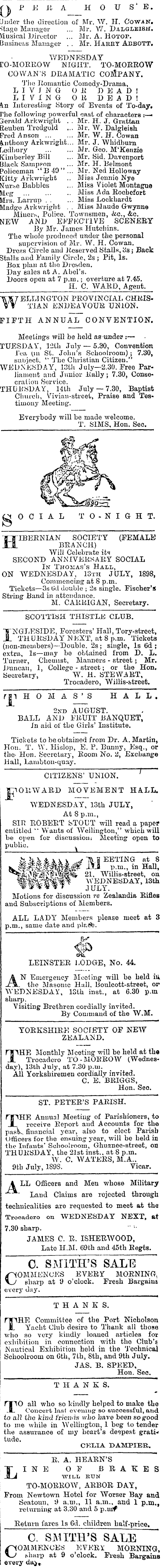 Papers Past Newspapers Evening Post 12 July 18 Page 6 Advertisements Column 5