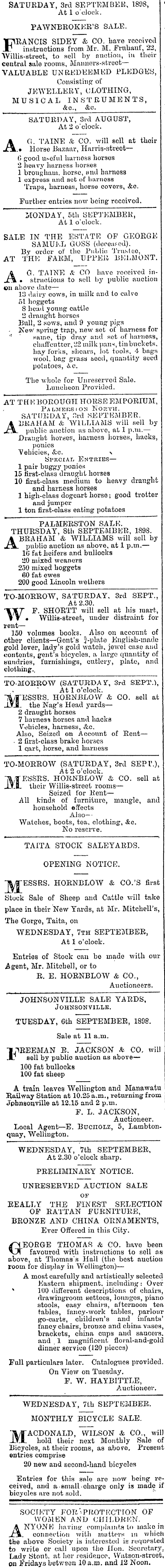 Papers Past Newspapers Evening Post 2 September 18 Page 8 Advertisements Column 1