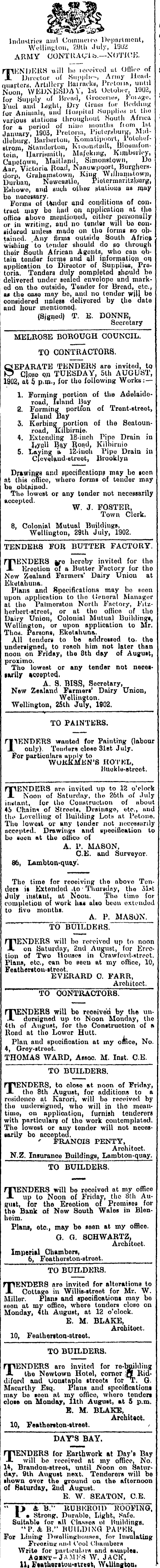 Papers Past Newspapers Evening Post 30 July 1902 Page 7 Advertisements Column 6
