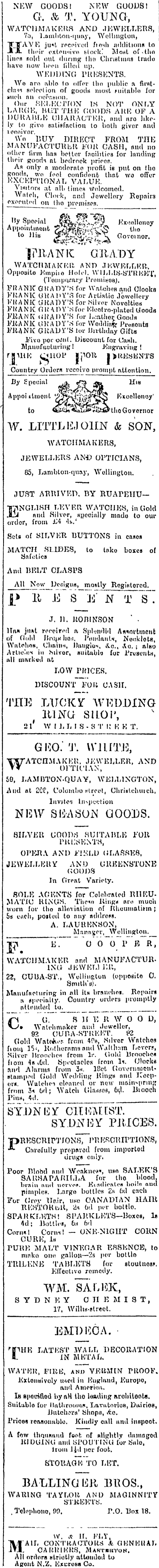 Papers Past Newspapers Evening Post 5 March 1903 Page 7 Advertisements Column 4