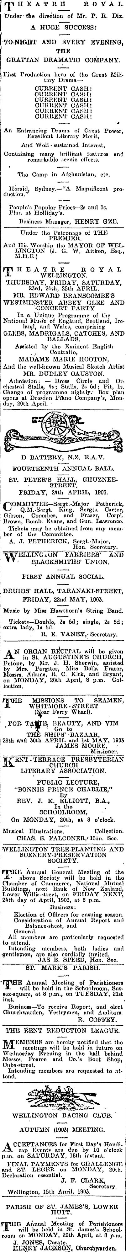 Papers Past Newspapers Evening Post 18 April 1903 Page 6 Advertisements Column 6