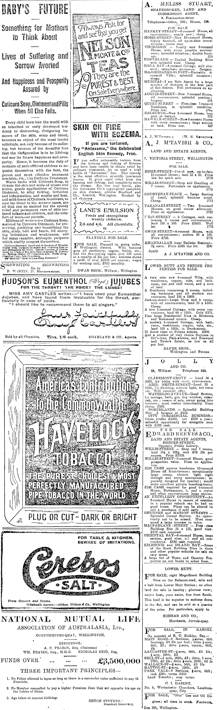 Papers Past Newspapers Evening Post 25 February 1904 Page 2 Advertisements Column 4