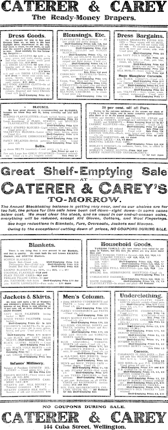 Papers Past Newspapers Evening Post 24 June 1909 Page 3 Advertisements Column 3