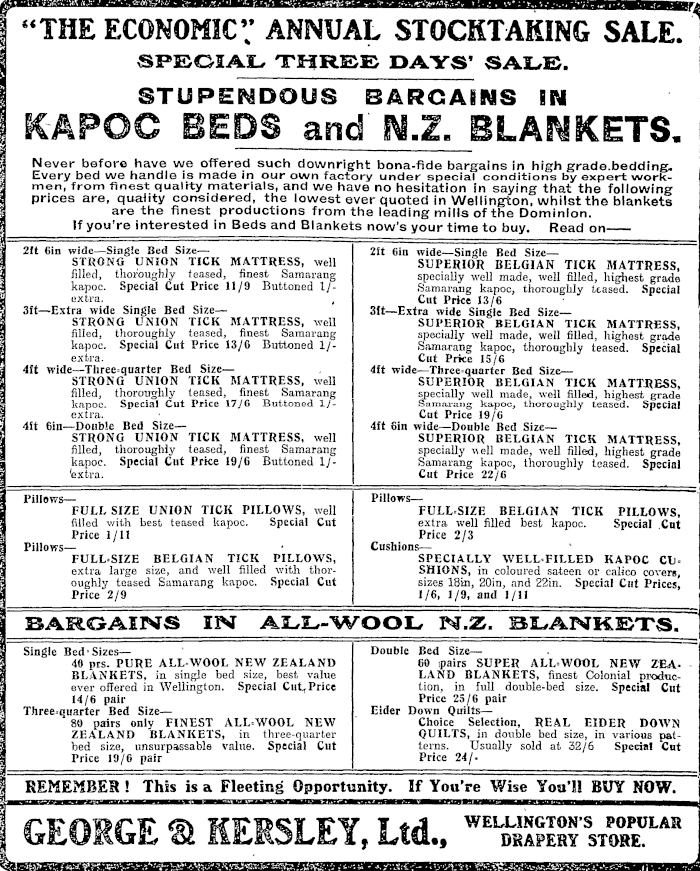 Papers Past, Newspapers, Evening Post, 10 July 1909