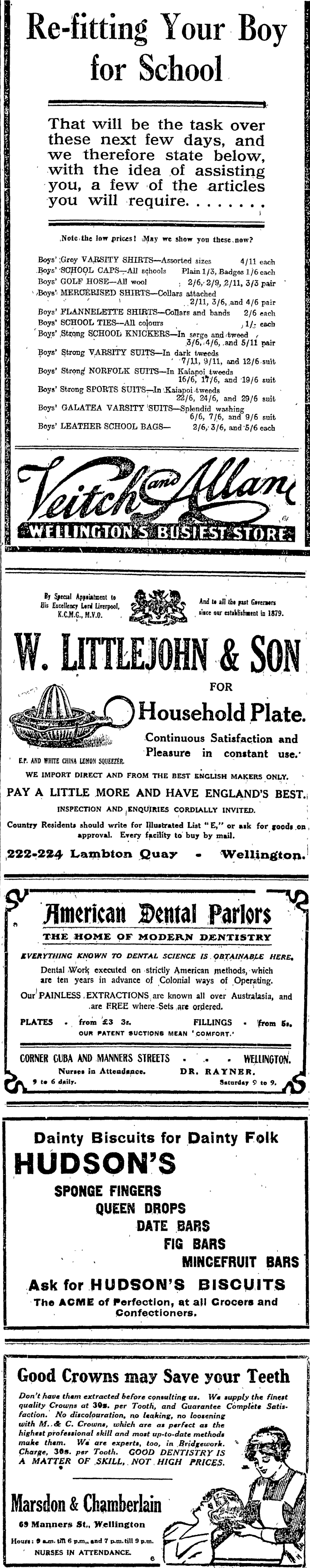 Papers Past Newspapers Evening Post 26 January 1915 Page 9 Advertisements Column 2