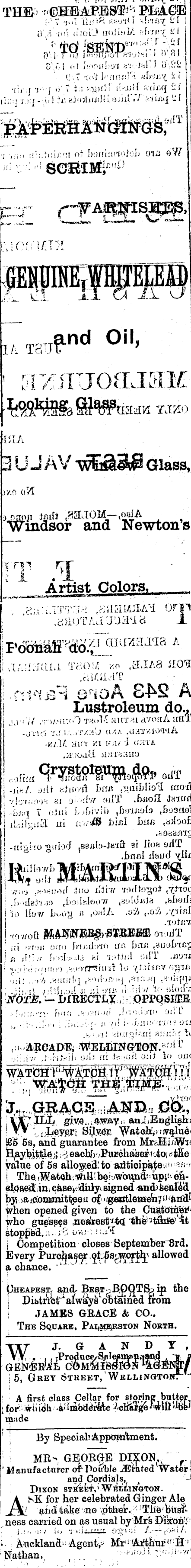 Papers Past Newspapers Feilding Star 14 July 17 Page 4 Advertisements Column 4