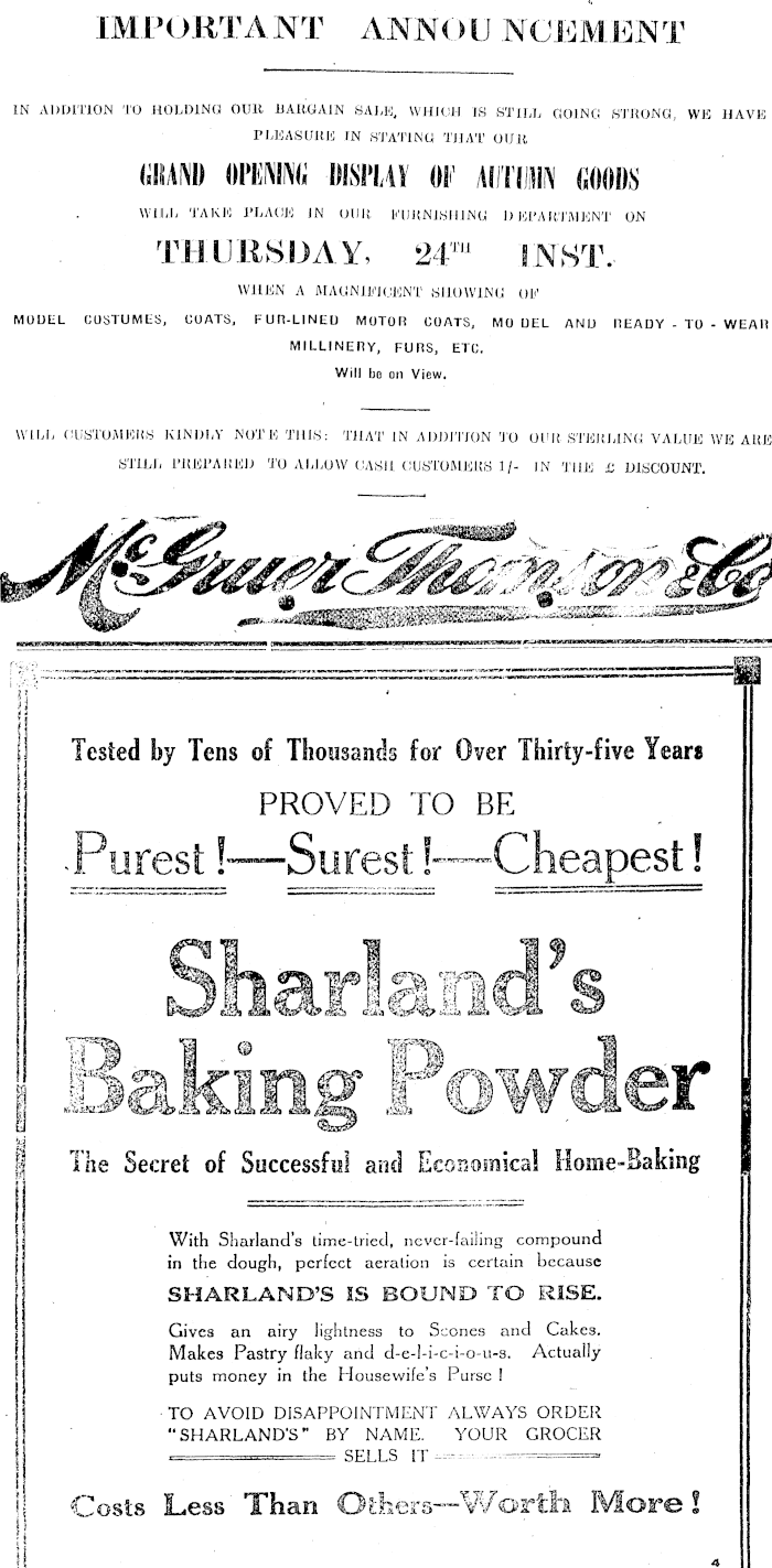 Papers Past Newspapers Feilding Star 26 February 1916 Page 4 Advertisements Column 4