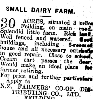 Papers Past Newspapers Feilding Star 7 May 1918 Page 1 Advertisements Column 7