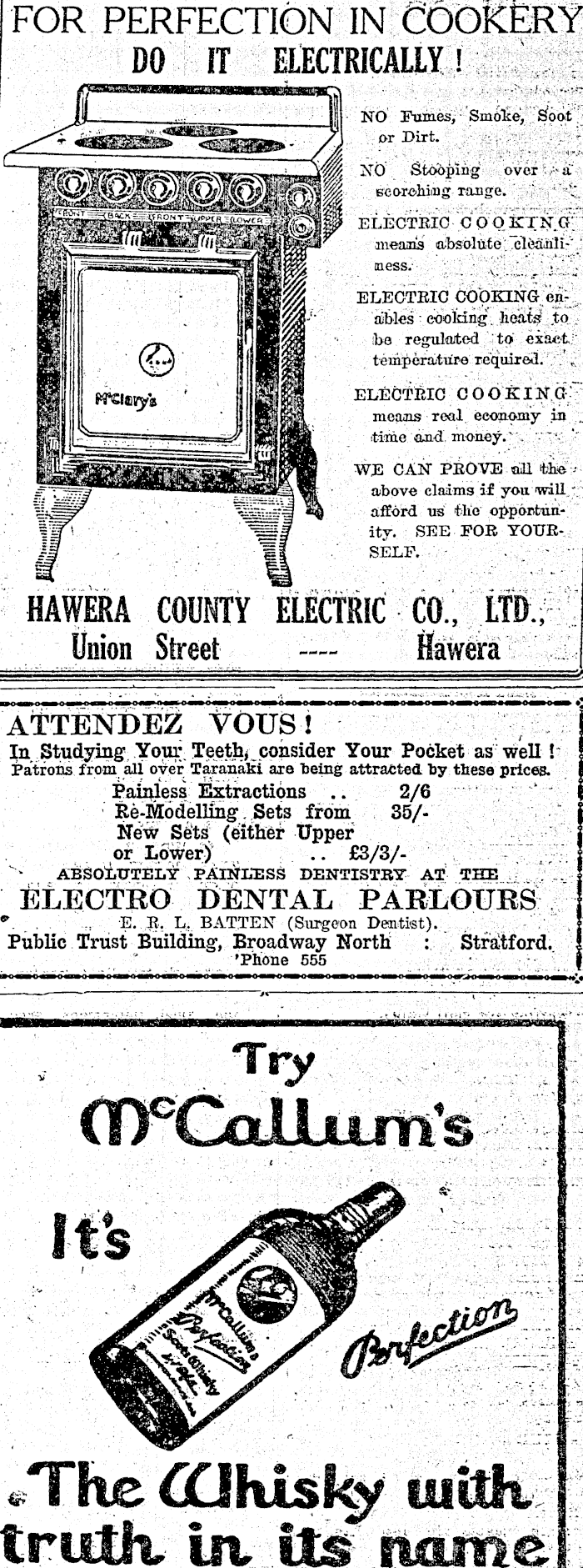 Papers Past Newspapers Hawera Star 25 September 1928 Page 3 Advertisements Column 3