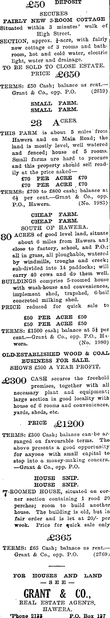 Papers Past Newspapers Hawera Star 26 June 1929 Page 1 Advertisements Column 1