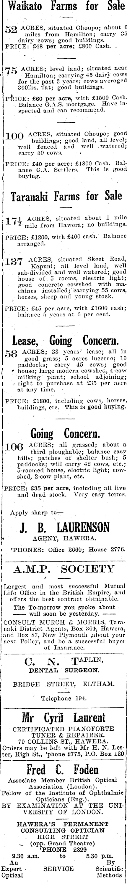 Papers Past Newspapers Hawera Star 24 May 1930 Page 4 Advertisements Column 2