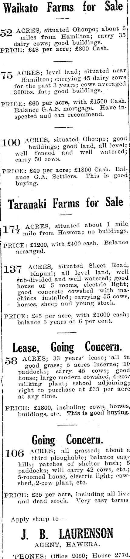 Papers Past Newspapers Hawera Star 6 June 1930 Page 4 Advertisements Column 2