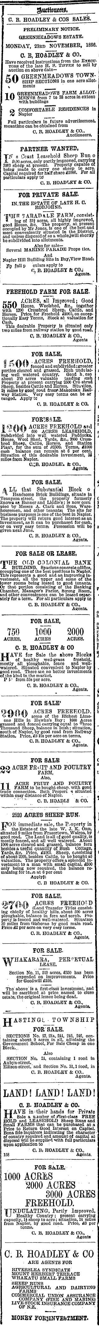 Papers Past Newspapers Hawke S Bay Herald 10 November 16 Page 3 Advertisements Column 7