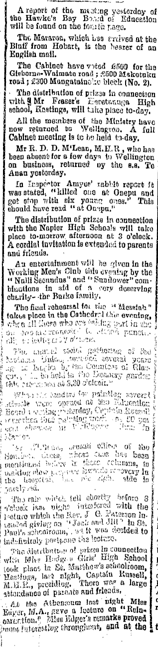 Office Big Bub Sir Porn - Papers Past | Newspapers | Hawke's Bay Herald | 16 December 1896 | Untitled