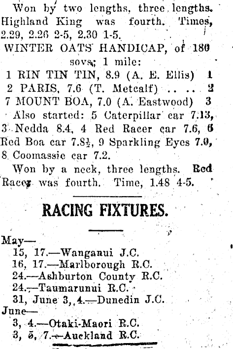 Papers Past Newspapers Horowhenua Chronicle 16 May 1930