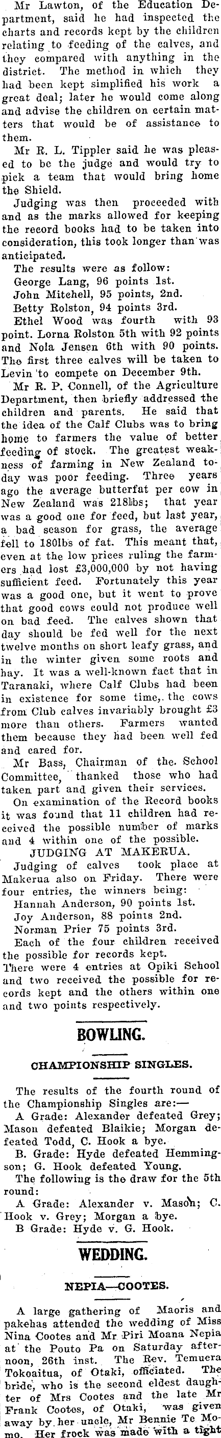 Papers Past Newspapers Horowhenua Chronicle 2 December 1932 Shannon News