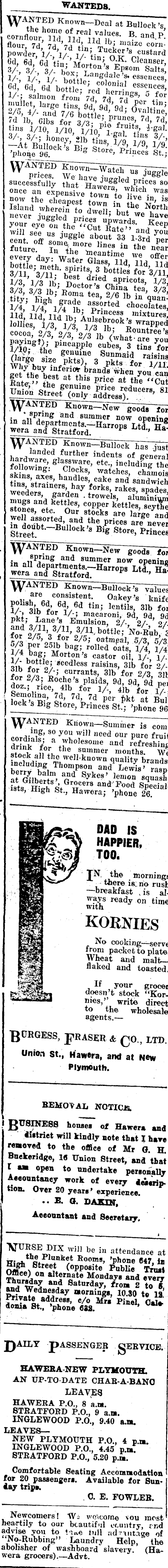 Papers Past Newspapers Hawera Normanby Star 12 October 1923 Page 2 Advertisements Column 4