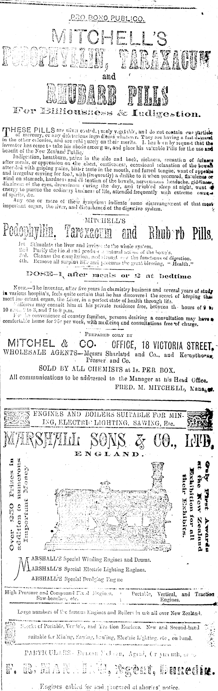 Papers Past Newspapers Inangahua Times 21 June 15 Page 1 Advertisements Column 6