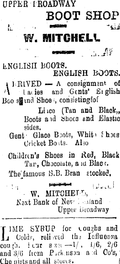 Papers Past Newspapers Inangahua Times 9 January 1908 Page 4 Advertisements Column 1