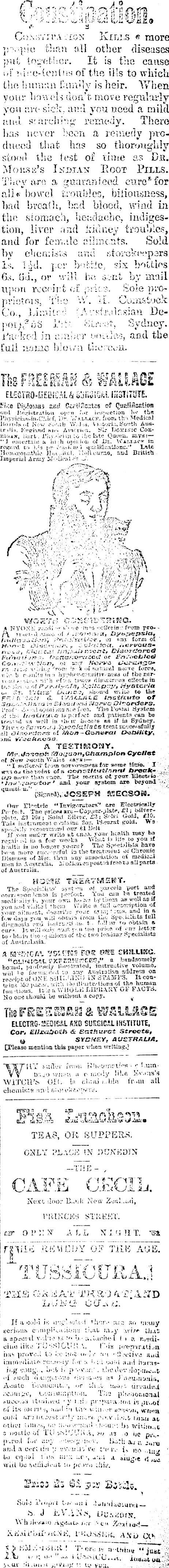 Papers Past Newspapers Lake County Press 21 May 1903 Page 7 Advertisements Column 5